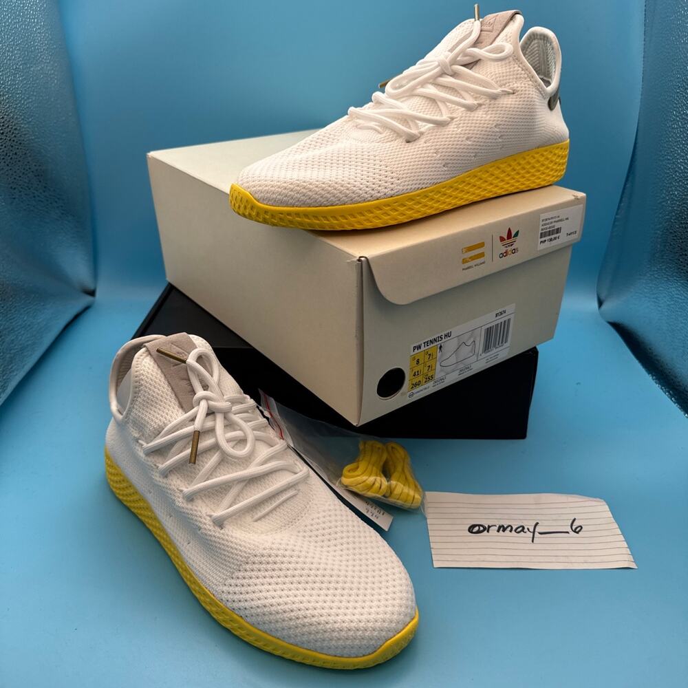 adidas Pharrell x Tennis Hu Yellow m8 w9.5